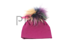 Load image into Gallery viewer, BABY HAT WITH FUR POM POM