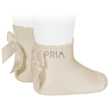 Load image into Gallery viewer, MOSS STITCH SOCK WITH BOW