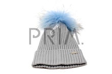 Load image into Gallery viewer, RIBBED HAT WITH POM POM