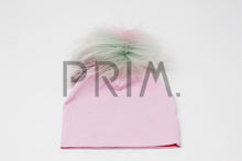 Load image into Gallery viewer, BABY HAT WITH FUR POM POM
