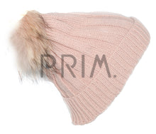 Load image into Gallery viewer, GENUINE FUR POM POM HAT