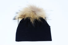 Load image into Gallery viewer, BABY HAT WITH FUR POM POM