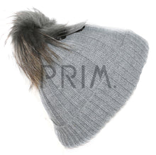 Load image into Gallery viewer, GENUINE FUR POM POM HAT