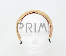 Load image into Gallery viewer, FUR WITH GOLD SPECS COVERED HEADBAND