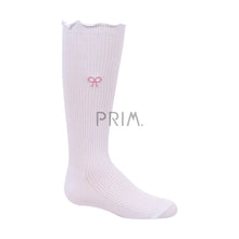 Load image into Gallery viewer, ZUBII SCALLOP EDGE BOW EMBROIDERED KNEE

