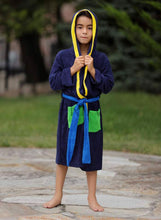 Load image into Gallery viewer, MISS MINI BOYS NEON TERRY COVER UP

