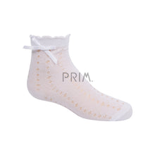 Load image into Gallery viewer, ZUBII TEXTURE DOT SOCK WITH BOW
