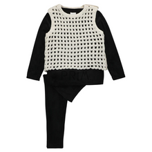 Load image into Gallery viewer, MISS MINI BOYS CROCHET SHABBOS SET
