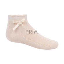 Load image into Gallery viewer, ZUBII TEXTURE DOT SOCK WITH BOW
