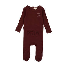 Load image into Gallery viewer, LIL LEGS HEART APPLIQUE FOOTIE
