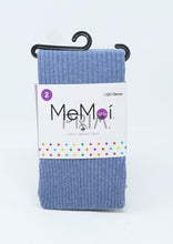 Load image into Gallery viewer, MEMOI THIN RIBBED COTTON TIGHTS
