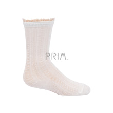 Load image into Gallery viewer, ZUBII TEXTURE WITH SHEER RUFFLE MIDCALF
