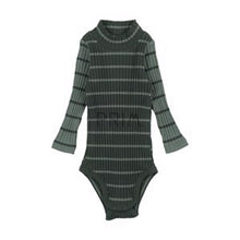 Load image into Gallery viewer, LIL LEGS STRIPE MOCKNECK ONESIE
