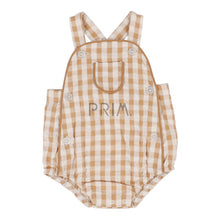 Load image into Gallery viewer, ANALOGIE GINGHAM SUSPENDER ROMPER
