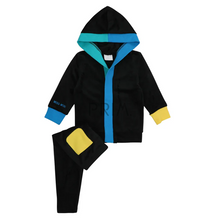 Load image into Gallery viewer, MISS MINI TWO TONE BOYS HOODIE PJS
