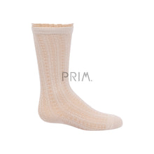 Load image into Gallery viewer, ZUBII TEXTURE WITH SHEER RUFFLE MIDCALF

