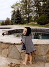 Load image into Gallery viewer, MISS MINI BOYS PINSTRIPE PONCHO

