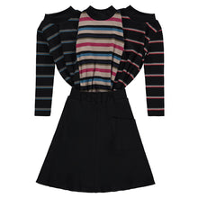 Load image into Gallery viewer, STRIPED MOCK NECK
