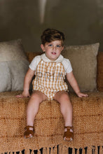 Load image into Gallery viewer, ANALOGIE GINGHAM SUSPENDER ROMPER
