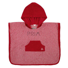 Load image into Gallery viewer, MISS MINI GIRLS PINSTRIPE TERRY PONCHO

