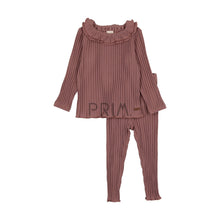 Load image into Gallery viewer, LIL LEGS RUFFLE COLLAR RIBBED SET
