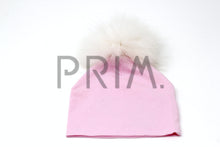 Load image into Gallery viewer, BABY HAT WITH FUR POM POM
