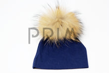 Load image into Gallery viewer, BABY HAT WITH FUR POM POM
