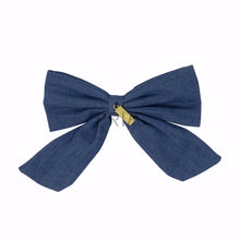 Load image into Gallery viewer, HEIRLOOMS DENIM BOW CLIP MEDIUM
