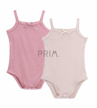 Load image into Gallery viewer, PETIT CLAIR BABY RIBBED ONESIE 2 PACK
