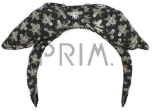 Load image into Gallery viewer, METALLIC BEE PUFFY BOW HEADBAND
