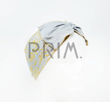 Load image into Gallery viewer, FOIL LEAF PRINT SCRUNCHY BOW BABYBAND
