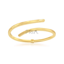 Load image into Gallery viewer, STERLING SILVER DOUBLE WAVE DESIGN BANGLE
