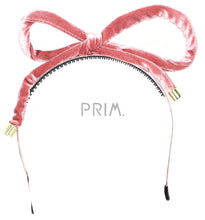 Load image into Gallery viewer, VELVET TUBE BOW HEADBAND
