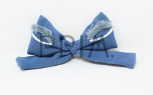 Load image into Gallery viewer, SMALL FURY EYEBROWS BOW CLIP
