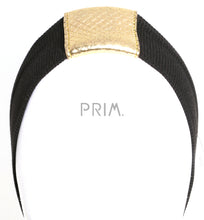 Load image into Gallery viewer, QUILTED LEATHER CENTER JUNIOR HEADWRAP
