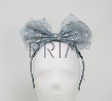 Load image into Gallery viewer, METALLIC STARS TULLE BOW HEADBAND
