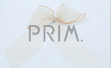 Load image into Gallery viewer, DACEE ORGANZA BOW WITH RHINESTONES LARGE CLIP
