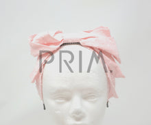 Load image into Gallery viewer, DOTTED SWISS COTTON BOW HEADBAND

