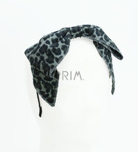 Load image into Gallery viewer, DACEE LEOPARD CORDUROY BOW HEADBAND
