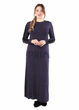 Load image into Gallery viewer, VELVET TRIMMED LONG GOWN

