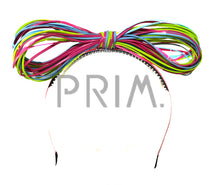 Load image into Gallery viewer, LEATHER LOOPY BOW HEADBAND
