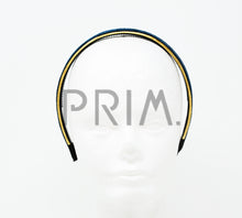 Load image into Gallery viewer, VELVET WITH METALLIC TRIM COVERED HEADBAND
