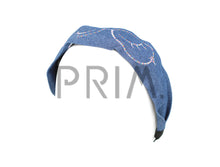 Load image into Gallery viewer, WIDE GLASSES DENIM HEADBAND
