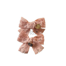 Load image into Gallery viewer, HALO ISLA LACE KNIT BOW DOUBLE CLIP
