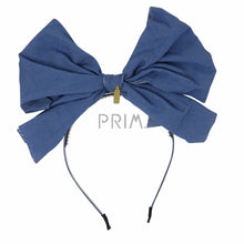 Load image into Gallery viewer, DENIM BOW HEADBAND
