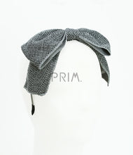 Load image into Gallery viewer, DACEE HERRINGBONE BOW HEADBAND
