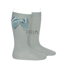 Load image into Gallery viewer, KNEE SOCK WITH GROSGRAIN BOW
