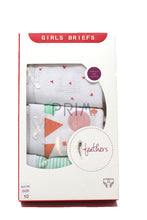 Load image into Gallery viewer, FEATHERS GIRLS MOD PRINT 3 PACK BRIEFS
