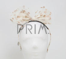 Load image into Gallery viewer, METALLIC STARS TULLE BOW HEADBAND
