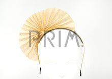 Load image into Gallery viewer, SINAMAY PLEATED FAN HEADBAND
